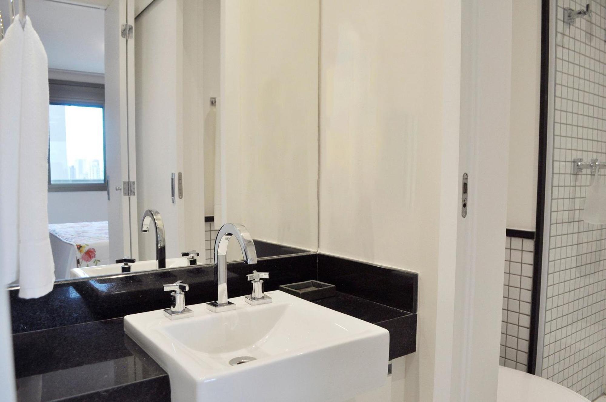 Flat No Brooklin 86 | Alto Padrao + Garagem Apartment Sao Paulo Bagian luar foto