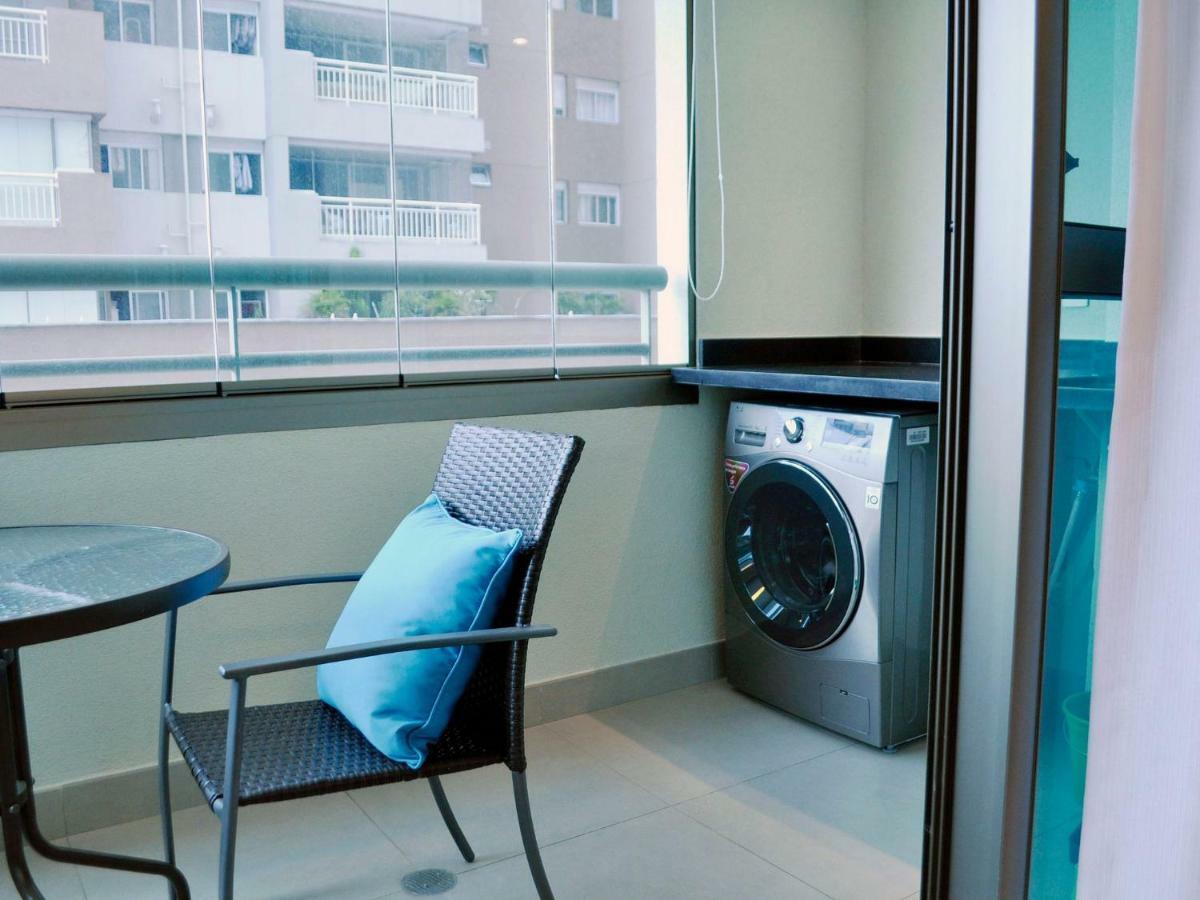 Flat No Brooklin 86 | Alto Padrao + Garagem Apartment Sao Paulo Bagian luar foto